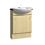 500mm Semi-Recessed Basin Unit